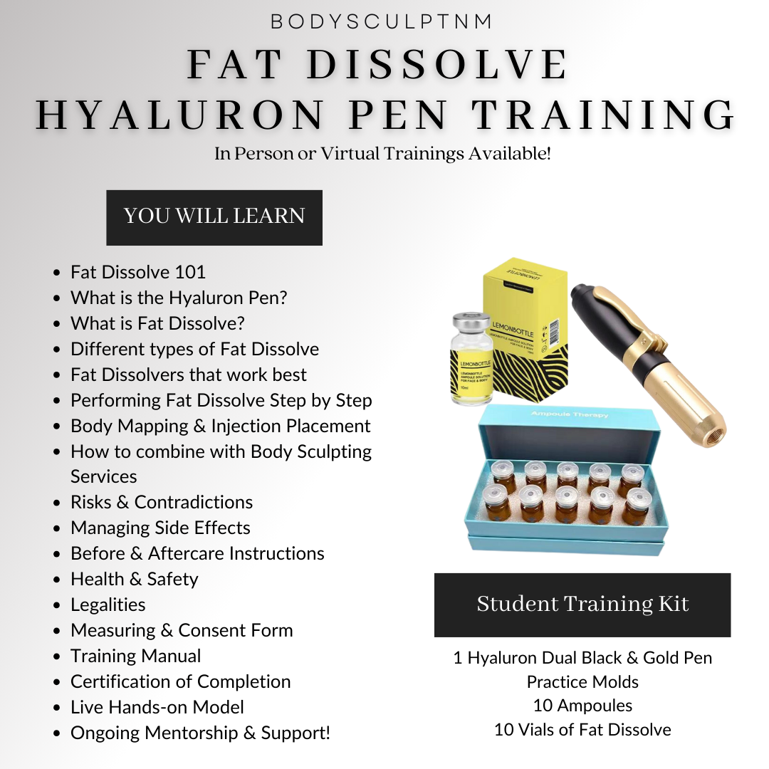 Fat Dissolve Hyaluron Pen Training | BodySculptNM